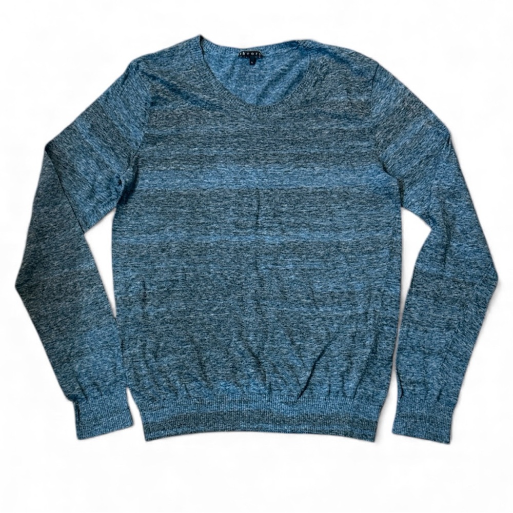 Theory‎ Men’s Linen Blend Crewneck Sweater Size Large